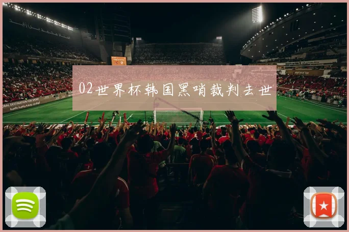 02世界杯韩国黑哨裁判去世